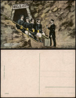 Berchtesgaden Glück Auf - Salzbergwerk, Bergleute Künstlerkarte 1911 - Berchtesgaden