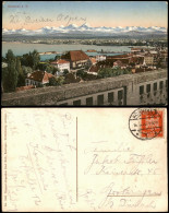 Ansichtskarte Konstanz Panorama-Ansicht Blick Stadt, See Und Berge 1925 - Konstanz