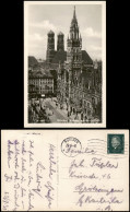 Ansichtskarte München Rathaus Mit Frauenkirdie 1931 - Muenchen