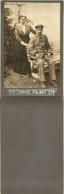 Soldat Auf Bank Frau - Cabinet Porträt 1914 Privatfoto Kabinettfoto - Personaggi