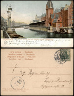 Hamburg Die Von Der Stadt Zum Feihafen Führende Junfernbrücke 1909 - Otros & Sin Clasificación