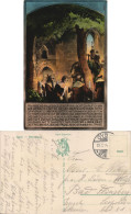Ansichtskarte Oybin Burg Und Klosterruine, Mönchszug - Künstlerkarte 1914 - Oybin