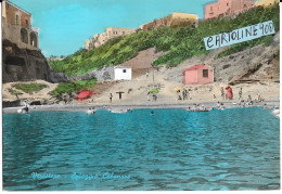 Lazio-latina-ventotene Spiaggia Calanave Animatissima Veduta Da Mare Anni 60 - Other & Unclassified