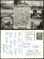 Holstein Schleswig-Holstein Mehrbildkarte Div. Orte U. Landkarte 1959 - Otros & Sin Clasificación