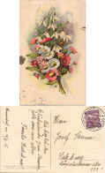 Ansichtskarte  Künstlerkarte Motiv Bunter Blumen Strauß 1934 - Peintures & Tableaux