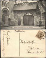 Ansichtskarte Remagen Steinsculpturen Pfarrkirche. 1911  Gel. Bahnpoststempel - Remagen