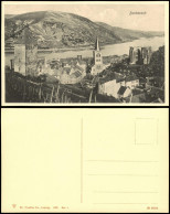 Ansichtskarte Bacharach Panorama-Ansicht; Rhein-Tal 1908 - Bacharach