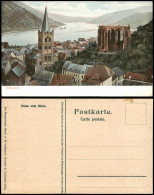 Ansichtskarte Bacharach Panorama-Ansicht; Rhein-Tal-Blick 1910 - Bacharach