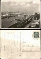 Hamburg An Der Überseebrücke, Hafen Panorama Mit Schiffen 1940 - Andere & Zonder Classificatie