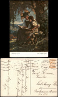 „Sonntag Ist's" Künstlerkarte Künstler Riss. Mühlau, Tirol 1909 - Pittura & Quadri