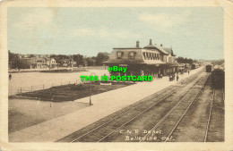 R614665 C. N. R. Depot. Belleville. Ont. Photogelatine Engraving. Ottawa - World