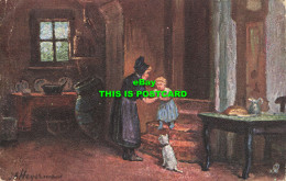 R613439 Flemish Cottage Homes. Series IV. Tuck. Oilette. 1529. 1905. First Steps - World