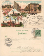 Ansichtskarte Litho AK Staßfurt Stassfurt Fürstenstraße, Salzwerk 1898 - Sonstige & Ohne Zuordnung