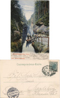 Jonsdorf (CZ) Janov Edmundsklamm Böhmen 1906  Gel. Von Aussig AS Magdeburg - Repubblica Ceca