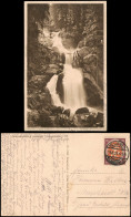 Ansichtskarte Triberg Schwarzwald Kaskaden-Wasserfall 1920 Stempel VILLINGEN - Triberg