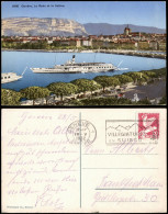 Genf Genève Ortspanorama Mit Schiff; La Rade Et Le Salève 1932 - Altri & Non Classificati