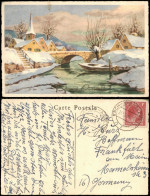 Neujahr Sylvester Grusskarte 1948   Gel Stempel ESCH-SUR-ALZETTE (Luxembourg) - New Year