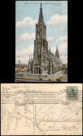 Ansichtskarte Ulm A. D. Donau Ulmer Münster 1910  Gel. Rollstempel Ulm Nr.1 - Ulm