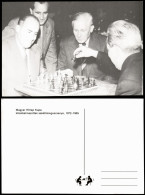 Schach (Chess) Motivkarte Schachspieler Magyar Hírlap Kupa 1989 - Contemporánea (desde 1950)