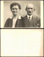 Portrait Mann/Frau älteres Ehepaar Mode Kleidung 1940 Privatfoto - Non Classificati