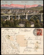 Ansichtskarte Bern (Schweiz) Berne Stadt, Brücke - Bergkette 1911 - Autres & Non Classés