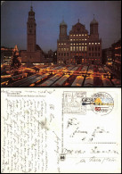 Ansichtskarte Augsburg Weihnachtsmarkt Mit Rathaus Und Perlach 1984 - Augsburg