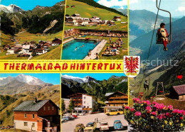 73359710 Hintertux Zillertal Thermalbad Seilbahn Freibad Ortsansicht Hintertux Z - Sonstige & Ohne Zuordnung