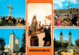 73359542 Medugorje Kreuz Kirche Inneres Marienstatue Medugorje - Serbia