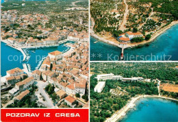 73359533 Cres Fliegeraufnahme Autokamp Kovacine Hotel Kimen Cres - Croazia