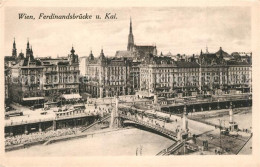 73359279 Wien Ferdinandsbr?cke Und Kai Strassenbahn Wien - Sonstige & Ohne Zuordnung