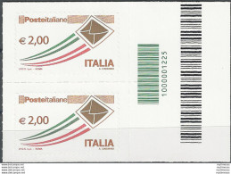 2009 Italia Lettera € 2,00+codice A Barre MNH Unif. 3157cb - Altri & Non Classificati