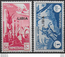 1937 Libia F.lli PA Tripolitania 2v. Sopr. MNH Sass. N. A28/29 - Andere & Zonder Classificatie