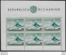 1953 San Marino Lire 200 Sciatrice MS MNH Sassone N. 15 - Autres & Non Classés