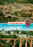 73358195 Luxembourg_Luxemburg Stadtpanorama Viadukt Wappen - Sonstige & Ohne Zuordnung