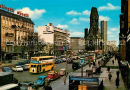 73358115 Berlin Kurfuerstendamm Alte Und Neue Kaiser Wilhelm Gedaechtnis Kirche  - Sonstige & Ohne Zuordnung