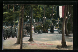 AK Propaganda, Kriegsbilder Aus Den Vogesen, Auf Dem Feldgottesdienst  - War 1914-18