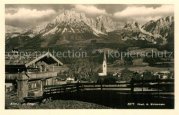 73358052 Ellmau Tirol Kirche Panorama Wilder Kaiser Ellmau Tirol - Autres & Non Classés