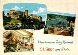 73357759 St Goar Rheinterrassen Burg Rheinfels Blick Auf Den Rhein St Goar - St. Goar