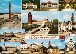 73357754 Darmstadt Luisenplatz Ludwigsdenkmal Schloss Weisser Turm Schloesschen  - Darmstadt