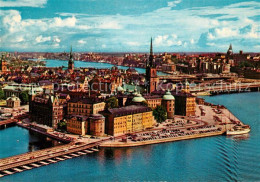 73357684 Stockholm Riddarholmen Fliegeraufnahme Stockholm - Suède