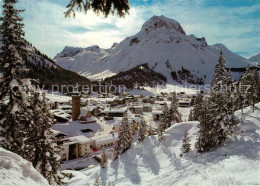 73357636 Lech Vorarlberg Panorama Wintersportplatz Am Arlberg Gegen Hasenfluh Un - Autres & Non Classés