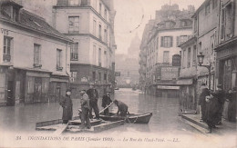 75 - Inondations De PARIS - 1910 - La Rue Du Haut Pavé - La Crecida Del Sena De 1910