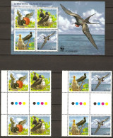 Christmas Island 2010 MiNr. 681 - 684 (Block 26) Weihnachtsinsel BIRDS Christmas Frigatebird WWF 8V+M\SH   MNH** 28.50 € - Marine Web-footed Birds