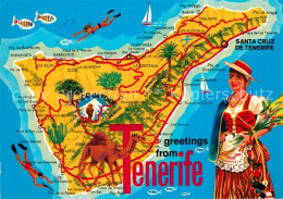 73357167 Tenerife Inselkarte Tenerife - Autres & Non Classés