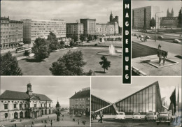 Magdeburg Stadtteilansicht DDR Ua. Rathaus, Rotehorn Park, Karl-Marx-Straße 1972 - Other & Unclassified