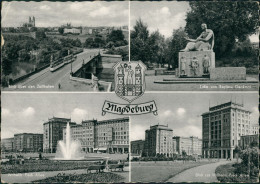 Magdeburg Stadtteilansicht Ua. Zollhafen, Denkmal, Wilhelm-Pieck-Allee, DDR 1960 - Other & Unclassified