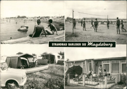 Magdeburg Strandbad Barleber See Camping, Trabant, Personen Beim Volleyball 1978 - Other & Unclassified