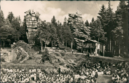 Ehrenfriedersdorf Naherholungsgebiet Greifensteine Naturbühne DDR Postkarte 1959 - Ehrenfriedersdorf