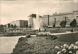 Altstadt-Magdeburg Wasserspiele Strassen Gebäude Partie Wilhelm-Pieck-Allee 1970 - Other & Unclassified