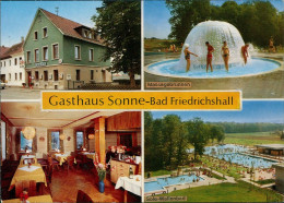 Bad Friedrichshall Mehrbild-AK Mit Gasthaus SONNE, Freibad, Massage-Brunnen 1970 - Other & Unclassified